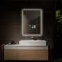 Умное Smart зеркало с подсветкой и сенсорным экраном с Android OS SM001-9 700х900 мм в интернет-магазине «Зеркала с подсветкой» фото