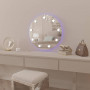 Круглое гримерное зеркало без рамы с задней RGB подсветкой Мэрил в интернет-магазине «Зеркала с подсветкой» фото