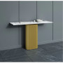 Консоль со столешницей из ЛДСП с металлическим трубчатым подстольем BN002 в интернет-магазине «Зеркала с подсветкой» фото