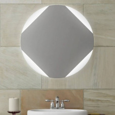 Круглое зеркало в ванную 90 см с LED подсветкой Оливия 